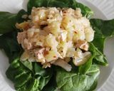 Foto del paso 6 de la receta: Ensalada de espinacas, coles y tofu con vinagreta de hierbabuena