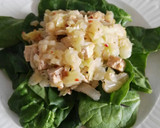 Foto del paso 6 de la receta: Ensalada de espinacas, coles y tofu con vinagreta de hierbabuena