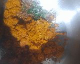 A picture of step 3 of Kala chana sabji with puri.