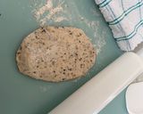 A picture of step 3 of Sourdough Flaxseed Pita Bread.