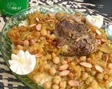 صورة لخطوة 4 من وصفة طعام بلحم وتفاية وزبيب🍚