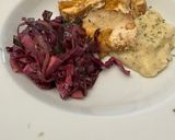 A picture of step 3 of Warm Red Cabbage Slaw.