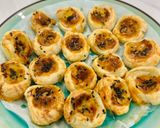 Hình bước làm 4 của món Bánh Paratha Cuộn Chuối Nướng bằng Nckd