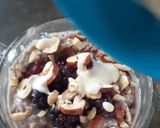 Foto del paso 4 de la receta: Papilla de frambuesa con avellanas + glaseado de leche
