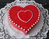 Foto del paso 1 de la receta: Tarta corazón rellena de mermelada de naranja para San Valentín