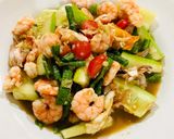รูปขั้นตอนการทำที่ 3 ของ ตำกะปิกุ้งลวก
