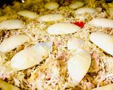 Foto del paso 4 de la receta: TARTA DE ATÚN DESMENUZADO Y CABALLA 🥧🐠🐟🧅🫑🥚🥧🐟🐠