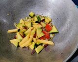 A picture of step 4 of Red Amaranthus Stir -Fry.