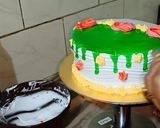 कलरफुल कीवी फ्लेवर केक (colourful kiwi flavour cake recipe in Hindi) रेसिपी चरण 35 फोटो