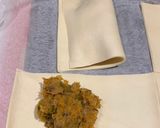 A picture of step 3 of Sweet potato and butternut squash curry puff pastry with a touch of Christmas sense 🎄.