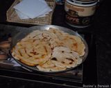 A picture of step 9 of Pan fried Naan.