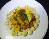 A picture of step 6 of Garlic spicy potatoes with stir-fry cauliflower.