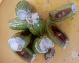 A picture of step 8 of Niramish Potol er Dolma/ Stuffed pointed Gourds with Cottage Cheese (bengali veg sabzi).
