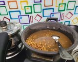 A picture of step 3 of Ashtami Bhog Thali (Halwa, Puri, Kala Chana).