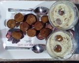 A picture of step 8 of Milkmaid bread pudding.