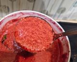 Foto langkah ke 8 dari resep Puding Lumut Buah Bit Vla Yogurt.