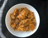 A picture of step 10 of Kimchi Beef Fried Rice.