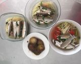Hình bước làm 4 của món CANH CHUA CÁ ĐỐI, BÍ ĐAO KHO NƯỚC TƯƠNG