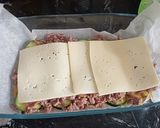 Foto del paso 5 de la receta: Pastel de calabacín y carne picada