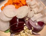 Une image de l'étape 1 de Soupe aux légumes d’hiver.