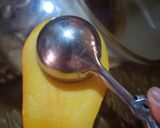 A picture of step 9 of Mango trifle custard.
