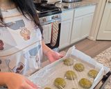 A picture of step 5 of Matcha Soft Cookies.
