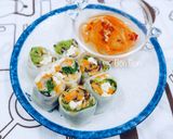 Hình bước làm 4 của món Cuốn Chay Rau Nấm