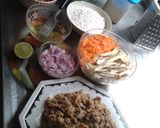 Foto del paso 4 de la receta: Torta de pescado seco con berenjena a la juliana