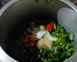 A picture of step 2 of Palak dal.