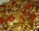 A picture of step 8 of Spicy bhunja ankurit Chana.