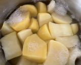 A picture of step 1 of Pepper Pork Loin Medallions on a Bed of Mashed Potatoes.