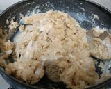 A picture of step 2 of Gehun Na Lot No Shiro (Gujarati sweet for lunch).