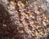 A picture of step 1 of Masoor dal Amati.