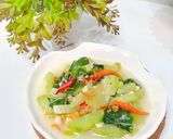 Foto langkah ke 7 dari resep Tumis labu siam pokcoy.
