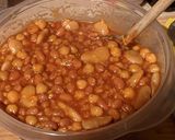 A picture of step 4 of Hawaiian Beans.