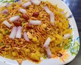 A picture of step 3 of Poha with bhel twist.