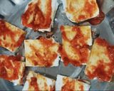 A picture of step 4 of Arbi leaves Paneer pocket fritters.
