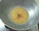 A picture of step 3 of Shavige kesaribath.