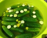 Házi kovászos uborka recept fázis 1 fotója