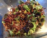 Une image de l'étape 5 de Salade composée feuille de chêne tomates riz et carottes cœur de mozzarella.