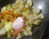 A picture of step 3 of Dry potato.