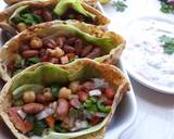 Pita Bread Chick Pea Kidney bean filling with Tzatziki sauce recipe step 19 photo