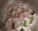 A picture of step 2 of Shrimp biryani.