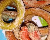 Foto del paso 8 de la receta: Churros de colores y mazapán