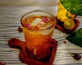 عکس مرحله 1 از دستور شربت خاک شیر زعفرانی با عرق کاسنی🌸