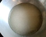 A picture of step 1 of Coconut burfi.
