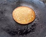 A picture of step 2 of Sweet pancake with blueberries.