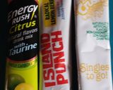A picture of step 1 of Pina~lemon~berry blast.