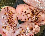 A picture of step 2 of My Cayenne, Red Peppered Chicken & Mushrooms 🥰 #Mainmeal.
