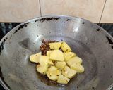 A picture of step 3 of SARSON SAAG CABBAGE SABZI...